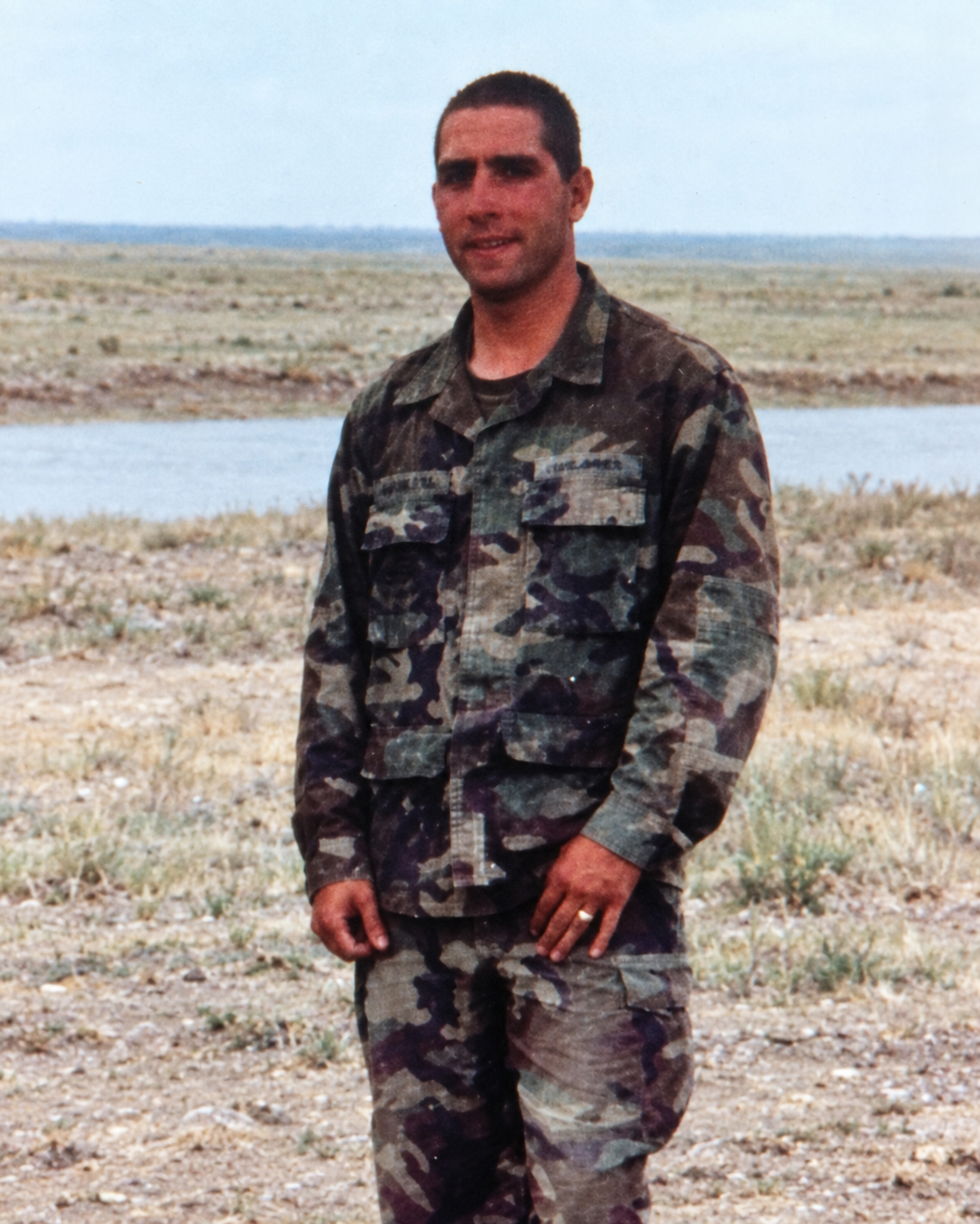 Josh Leimback during his service in the United States Army